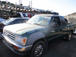 1997 TOYOTA T100 GREEN XTRA CAB 3.4L AT 2WD Z16498